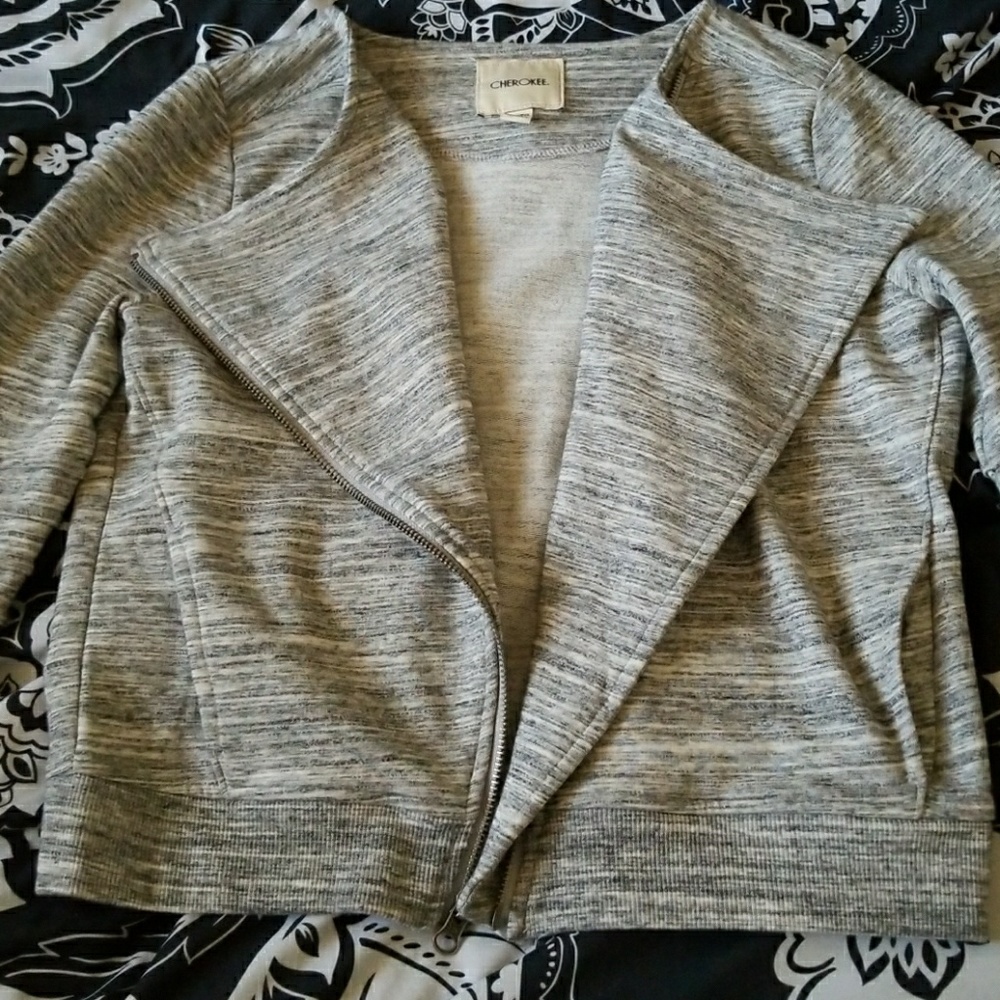 Gray cute jacket without hoodie